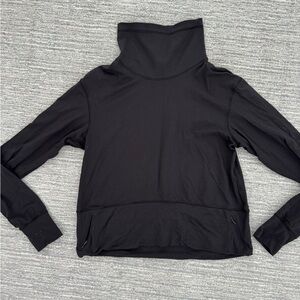 Lululemon Black Long Sleeve Funnel Turtleneck Top